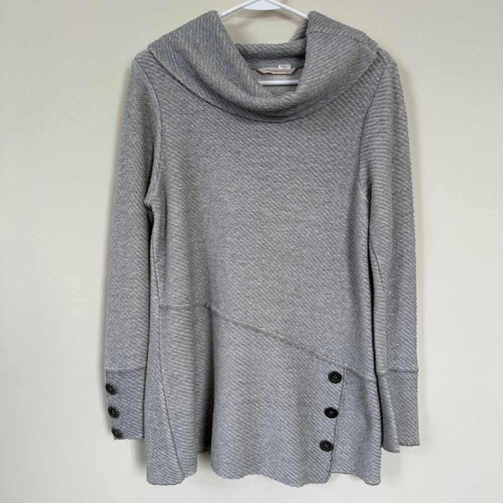 Soft Surroundings Langely Relaxed Cowl Neck Chenille Tunic Sweater Size SMALL